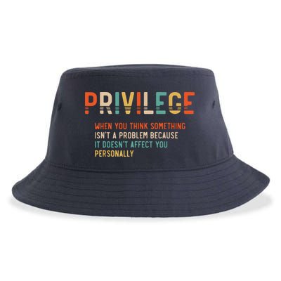 Privilege Definition Civil Rights Equality Sustainable Bucket Hat