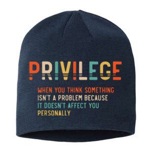 Privilege Definition Civil Rights Equality Sustainable Beanie