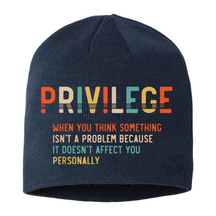 Privilege Definition Civil Rights Equality Sustainable Beanie