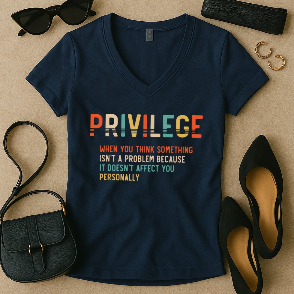 Privilege Definition Civil Rights Equality Women's V-Neck T-Shirt