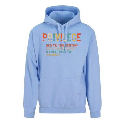 Privilege Definition Civil Rights Equality Unisex Surf Hoodie