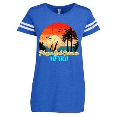 Playa Del Car Souvenirs Yucatan Mexico Vacay Mode Gift Enza Ladies Jersey Football T-Shirt