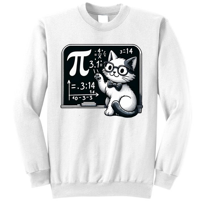 Pi Day Cat Sweatshirt