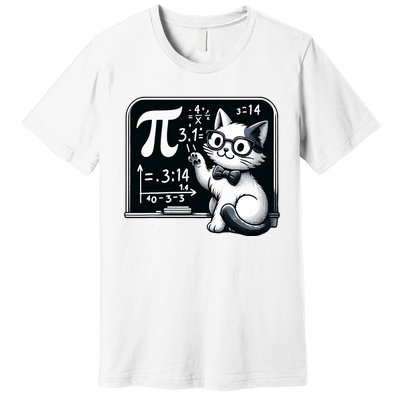 Pi Day Cat Premium T-Shirt