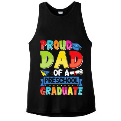 Proud Dad Class Of 2025 Preschool Pre-K Graduate Graduation Ladies PosiCharge Tri-Blend Wicking Tank