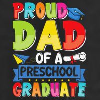 Proud Dad Class Of 2025 Preschool Pre-K Graduate Graduation Adult Drive Performance Visor