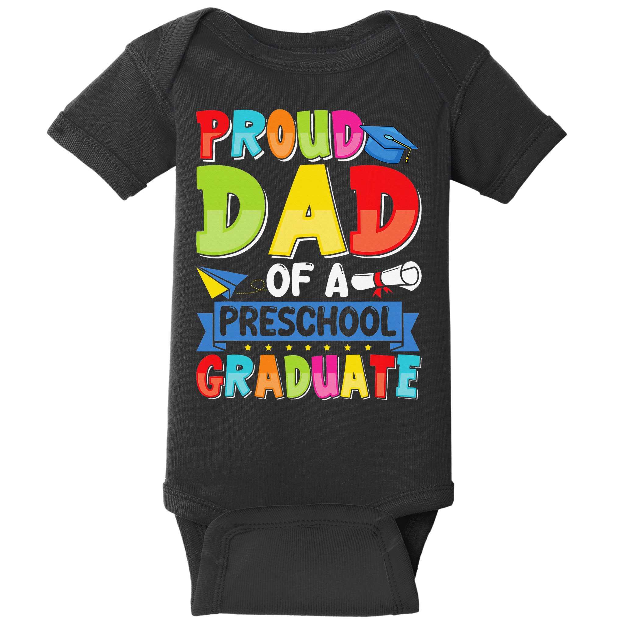 Proud Dad Class Of 2025 Preschool Pre-K Graduate Graduation Baby Bodysuit