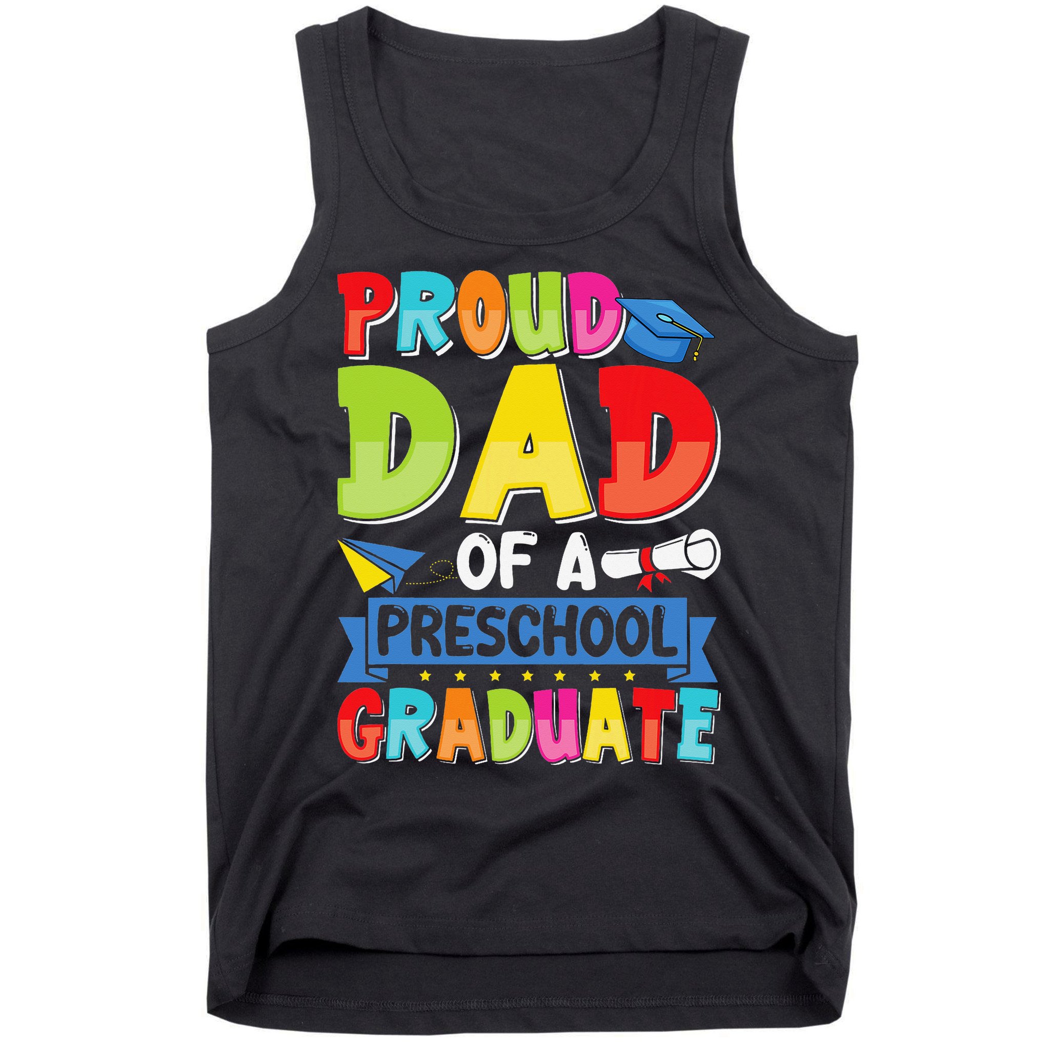 Proud Dad Class Of 2025 Preschool Pre-K Graduate Graduation Tank Top