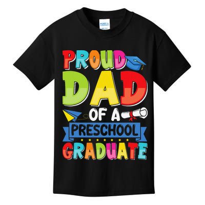 Proud Dad Class Of 2025 Preschool Pre-K Graduate Graduation Kids T-Shirt