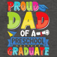 Proud Dad Class Of 2025 Preschool Pre-K Graduate Graduation Vector Backpack