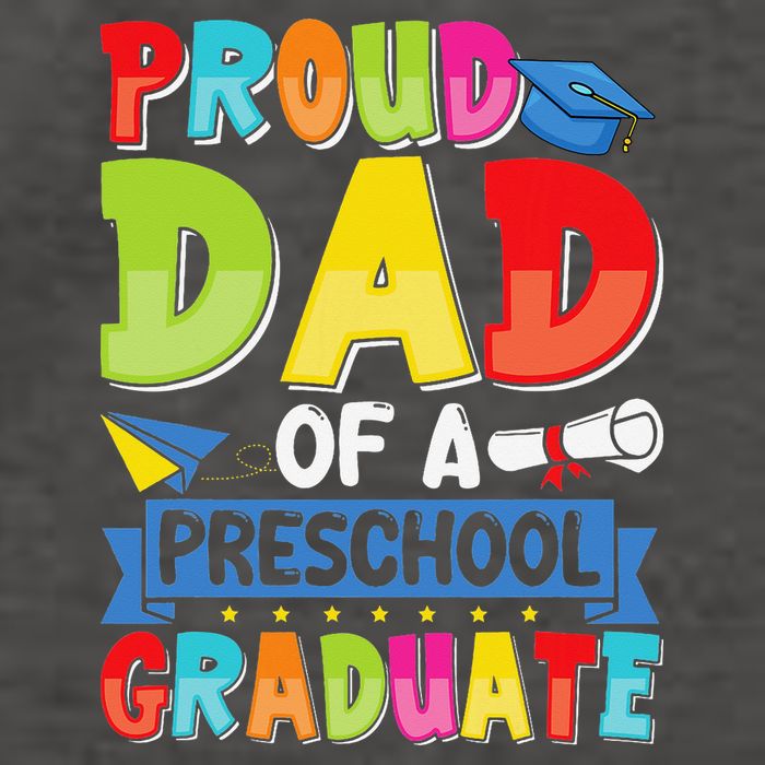Proud Dad Class Of 2025 Preschool Pre-K Graduate Graduation Vector Backpack