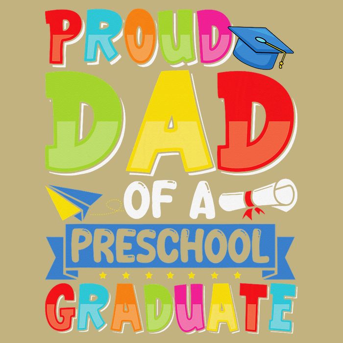 Proud Dad Class Of 2025 Preschool Pre-K Graduate Graduation T-Shirt