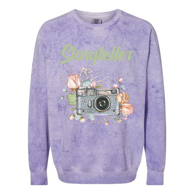 Photography Day Camera Photographer Storyteller Colorblast Crewneck Sweatshirt