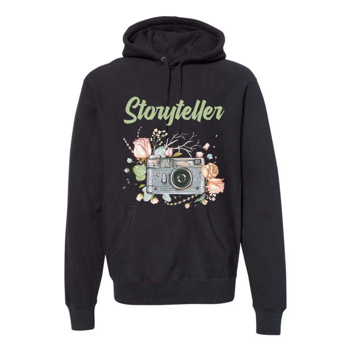 Photography Day Camera Photographer Storyteller Premium Hoodie