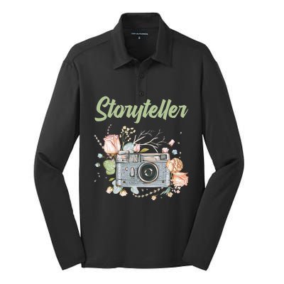 Photography Day Camera Photographer Storyteller Silk Touch Performance Long Sleeve Polo