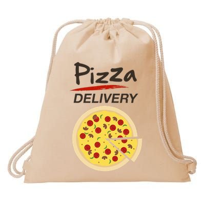 Pizza Delivery Costume Funny Fancy Dress Costumes Drawstring Bag