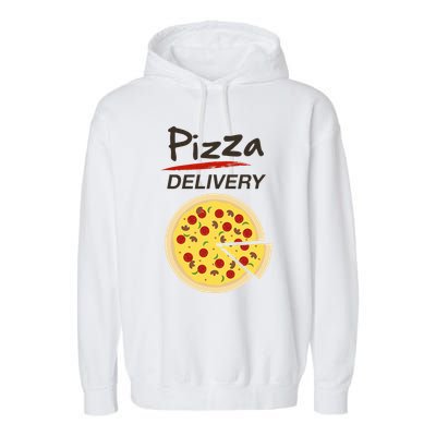 Pizza Delivery Costume Funny Fancy Dress Costumes Garment-Dyed Fleece Hoodie
