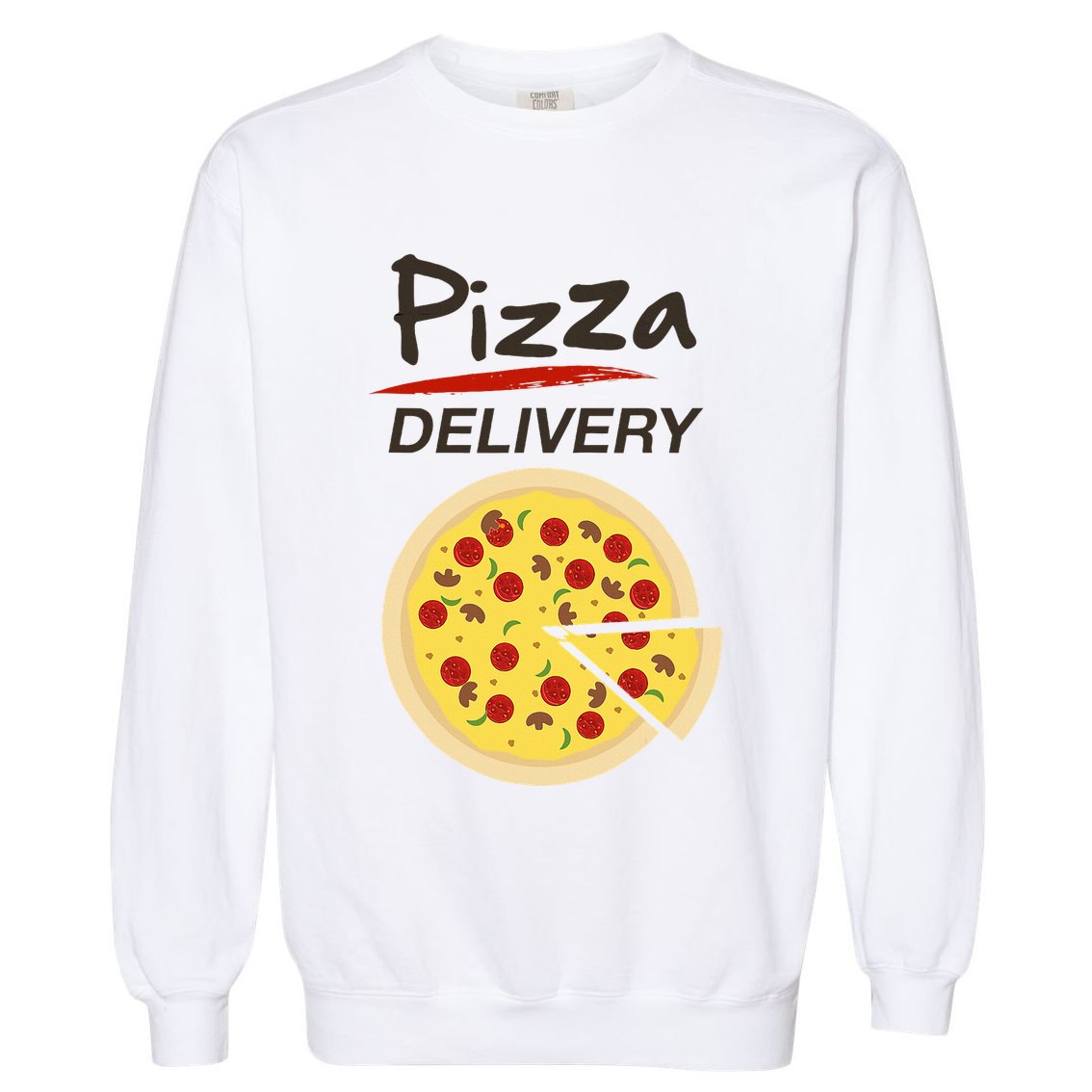 Pizza Delivery Costume Funny Fancy Dress Costumes Garment-Dyed Sweatshirt