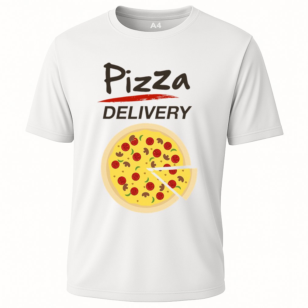 Pizza Delivery Costume Funny Fancy Dress Costumes Cooling Performance Crew T-Shirt