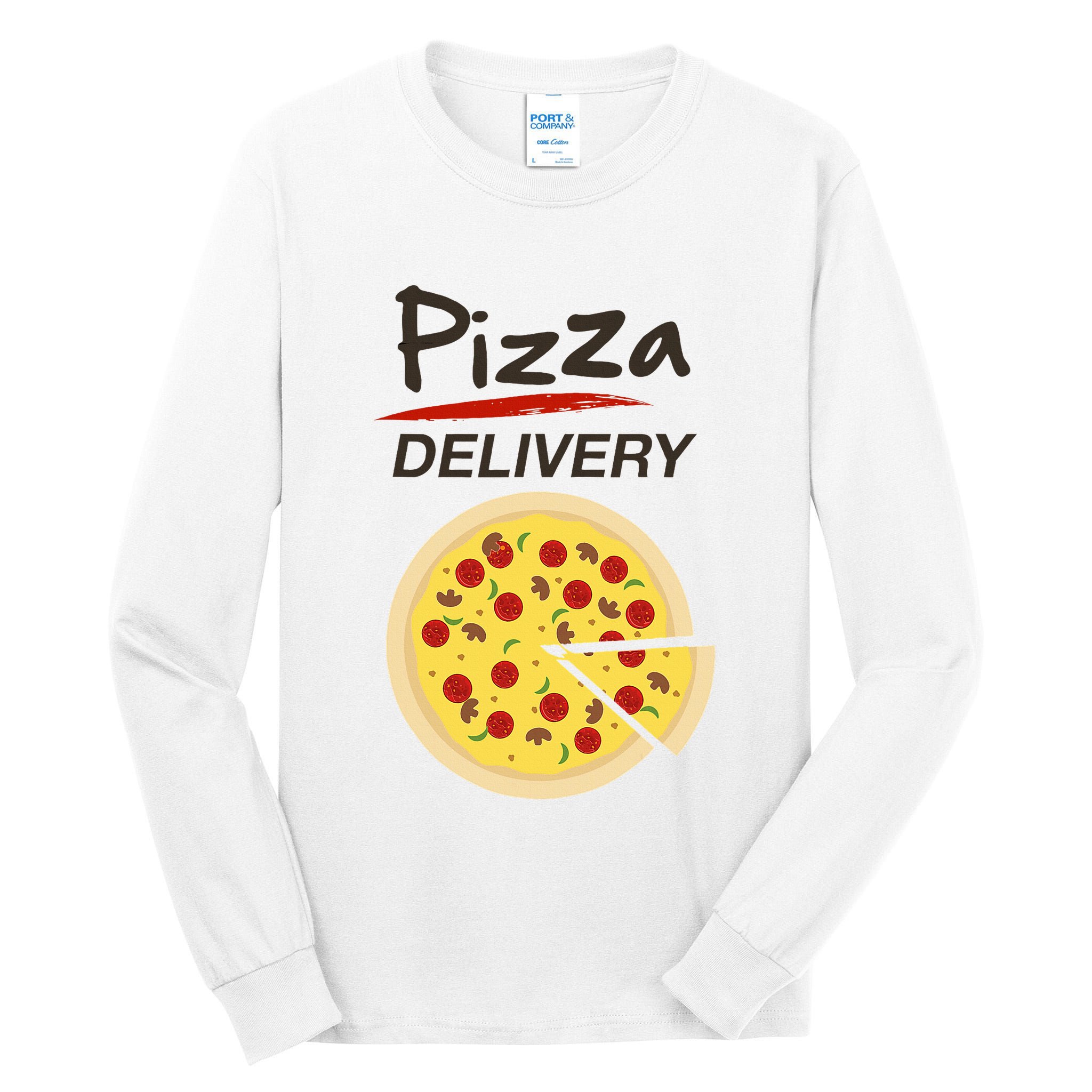 Pizza Delivery Costume Funny Fancy Dress Costumes Tall Long Sleeve T-Shirt