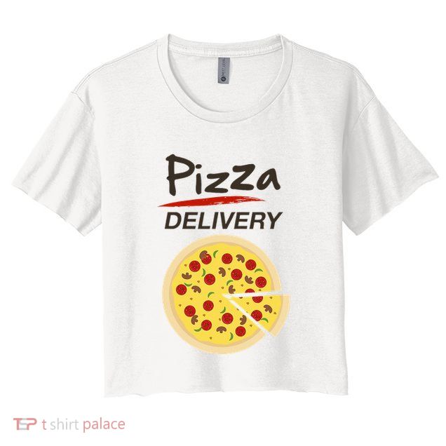 Pizza Delivery Costume Funny Fancy Dress Costumes Crop Top