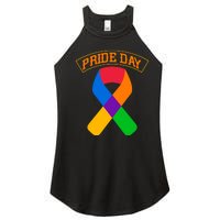 Pride Day Celebration Emblem Women’s Perfect Tri Rocker Tank