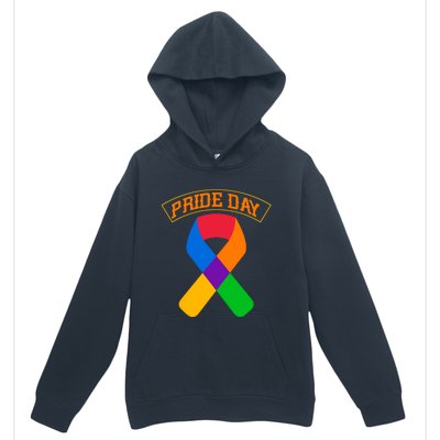 Pride Day Celebration Emblem Urban Pullover Hoodie