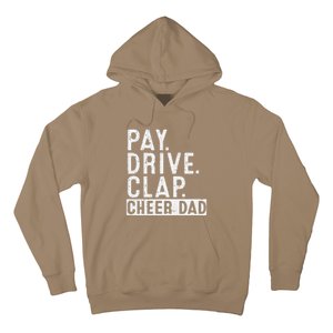 Pay Drive Clap Cheer Dad Cheerleading Father Day Cheerleader Hoodie