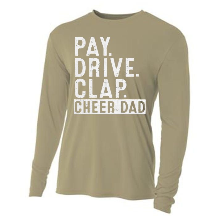 Pay Drive Clap Cheer Dad Cheerleading Father Day Cheerleader Cooling Performance Long Sleeve Crew