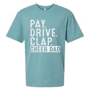 Pay Drive Clap Cheer Dad Cheerleading Father Day Cheerleader Sueded Cloud Jersey T-Shirt