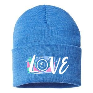 Photography Day Cute Gift Camera Love Photographer Gift Sustainable Knit Beanie