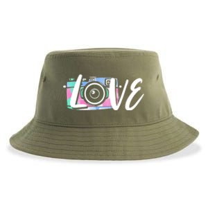 Photography Day Cute Gift Camera Love Photographer Gift Sustainable Bucket Hat