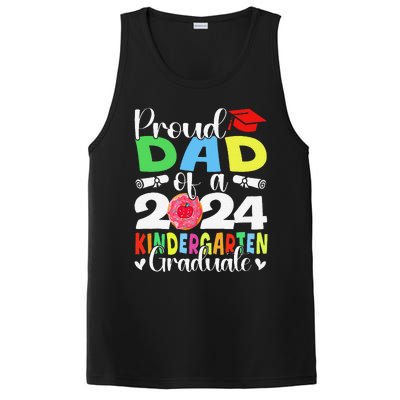 Proud Dad Class Of 2024 Kindergarten Graduate Graduation PosiCharge Competitor Tank