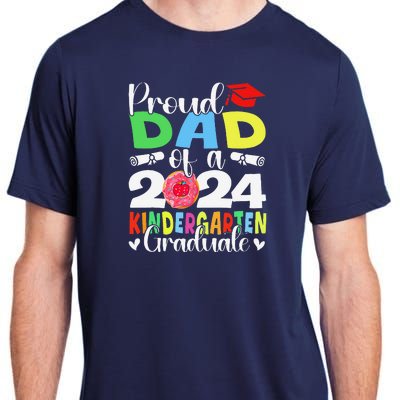 Proud Dad Class Of 2024 Kindergarten Graduate Graduation Adult ChromaSoft Performance T-Shirt