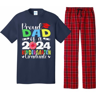 Proud Dad Class Of 2024 Kindergarten Graduate Graduation Pajama Set