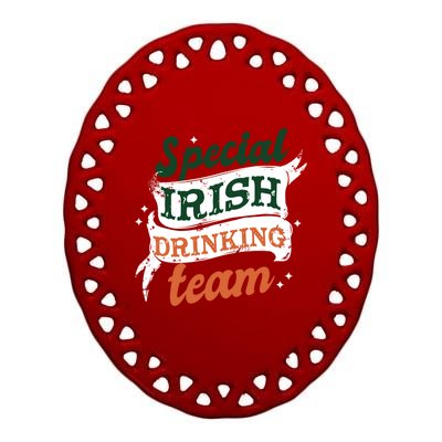 Patricks Day Costume Gift Saint Patrick's Day Special Team Meaningful Gift Ceramic Oval Ornament