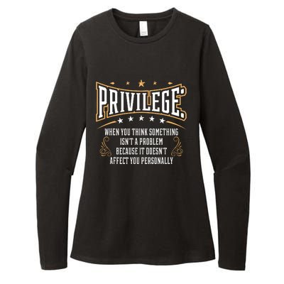 Privilege Design, Civil Rights Gift, Equality Design Womens CVC Long Sleeve Shirt