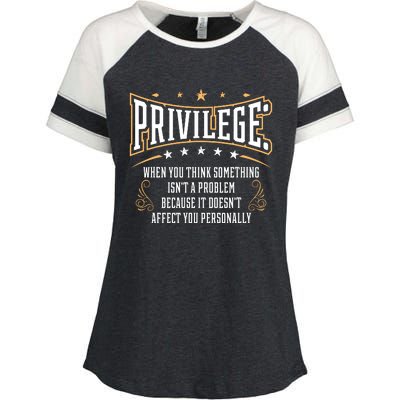 Privilege Design, Civil Rights Gift, Equality Design Enza Ladies Jersey Colorblock Tee