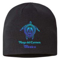 Playa Del Carmen Mexico Sea Turtle Tribal Tattoo Souvenirs Sustainable Beanie