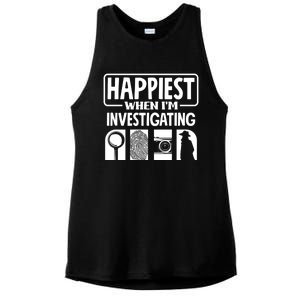 Private Detective Crime Investigator Investigating Cool Gift Ladies PosiCharge Tri-Blend Wicking Tank