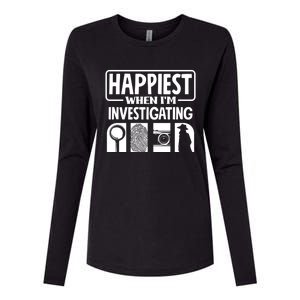 Private Detective Crime Investigator Investigating Cool Gift Womens Cotton Relaxed Long Sleeve T-Shirt