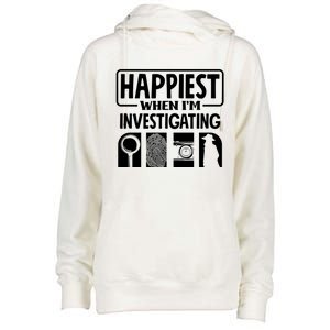 Private Detective Crime Investigator Investigating Cool Gift Womens Funnel Neck Pullover Hood