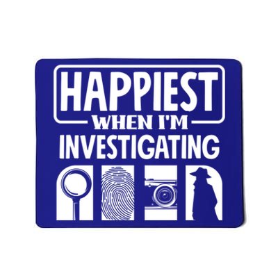 Private Detective Crime Investigator Investigating Cool Gift Mousepad