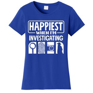 Private Detective Crime Investigator Investigating Cool Gift Women's T-Shirt