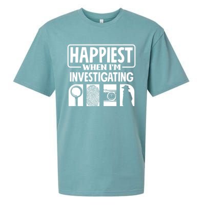 Private Detective Crime Investigator Investigating Cool Gift Sueded Cloud Jersey T-Shirt