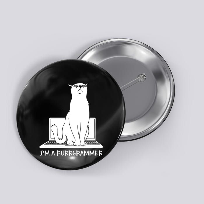 Programming Developer Coding Cat Programmer Button