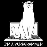 Programming Developer Coding Cat Programmer Button