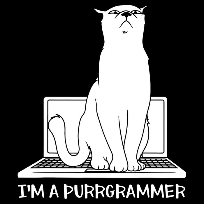 Programming Developer Coding Cat Programmer Button