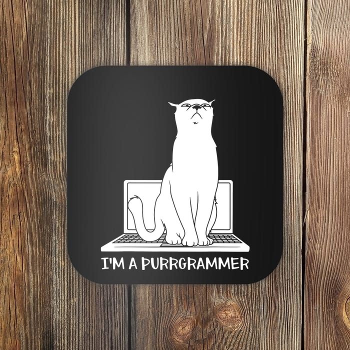 Programming Developer Coding Cat Programmer Coaster