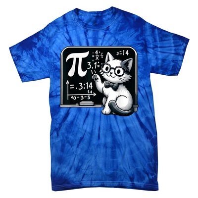 Pi Day Cat Tie-Dye T-Shirt